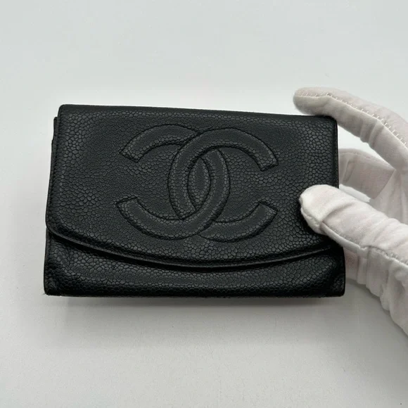 Chanel Pebbled Leather Wallet - Picture 2 of 12